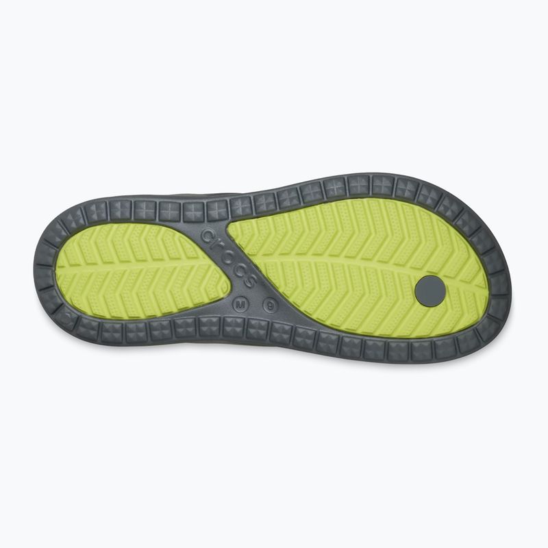 Šlepetės per pirštą Crocs Coast Flip slate grey/citrus 10
