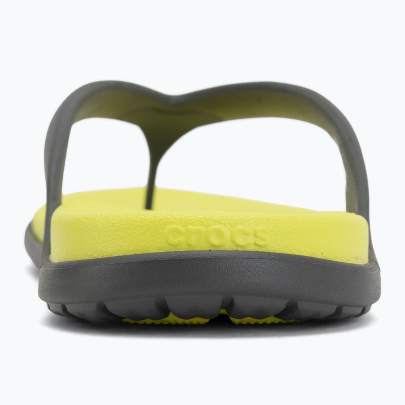Šlepetės per pirštą Crocs Coast Flip slate grey/citrus 6