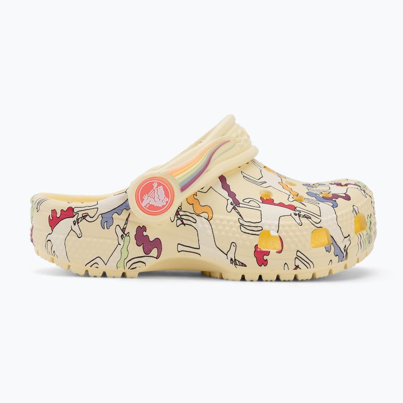 Vaikiškos šlepetės Crocs Classic Unicorn Graphic yellow light 3