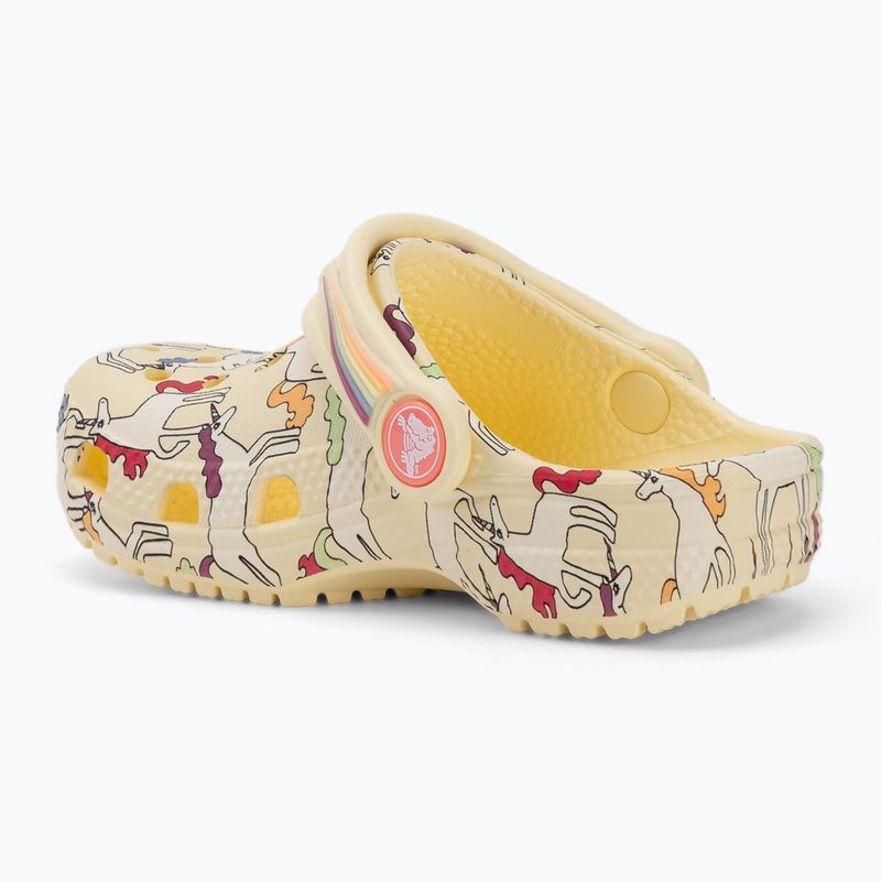 Vaikiškos šlepetės Crocs Classic Unicorn Graphic yellow light 4
