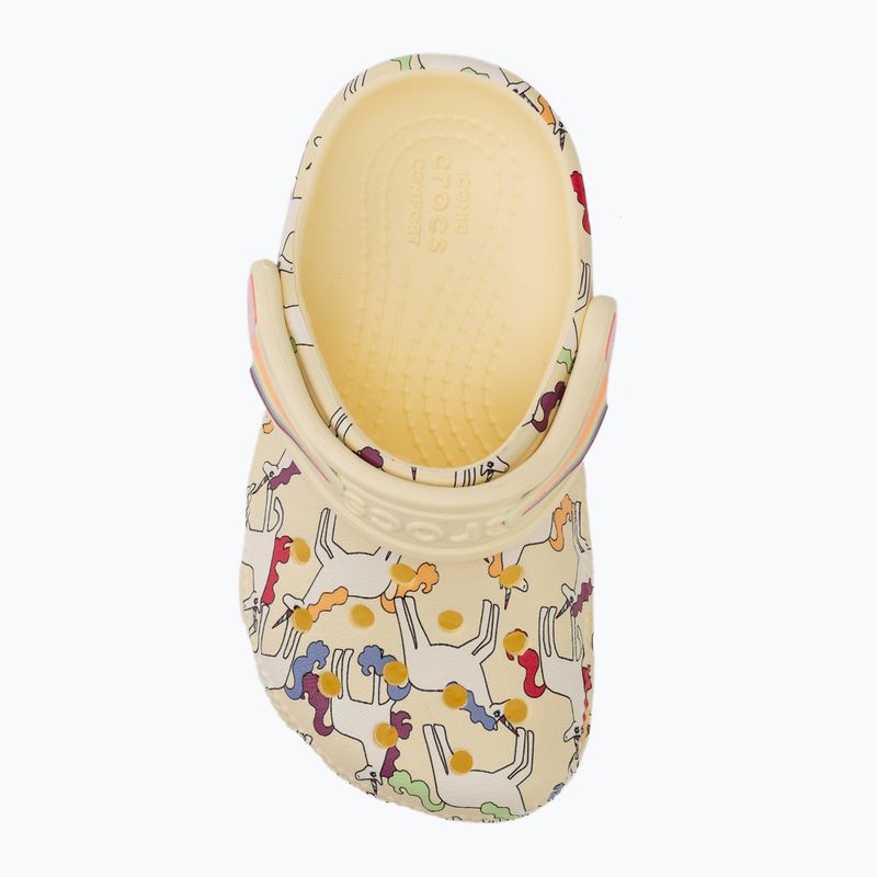 Vaikiškos šlepetės Crocs Classic Unicorn Graphic yellow light 6