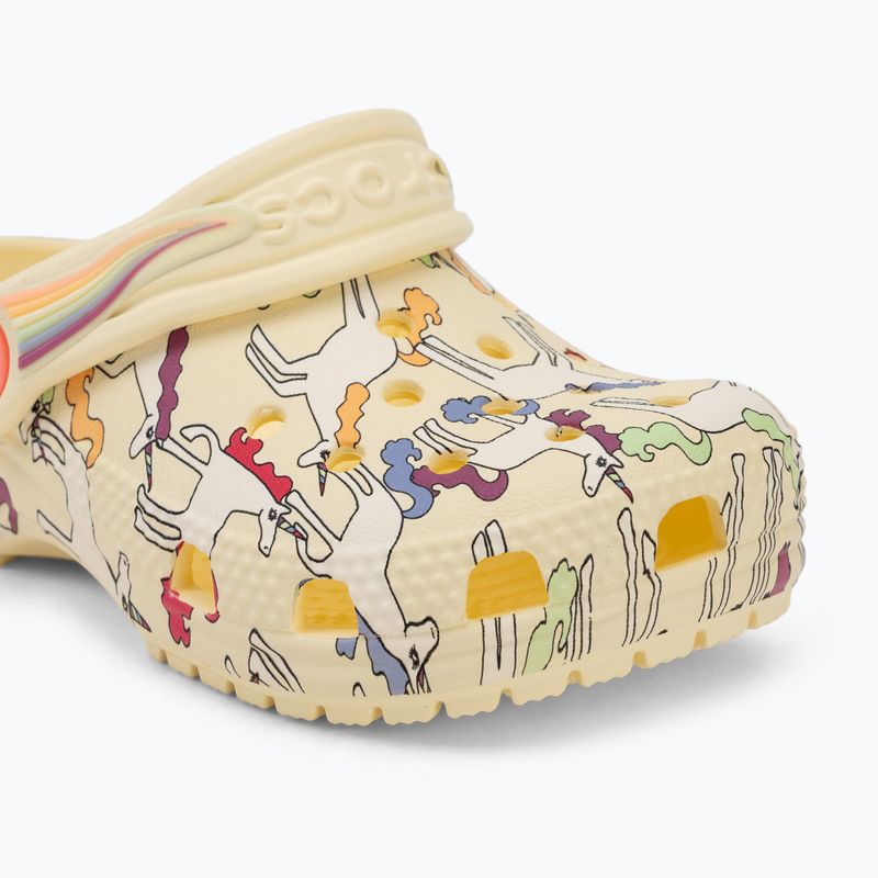 Vaikiškos šlepetės Crocs Classic Unicorn Graphic yellow light 8