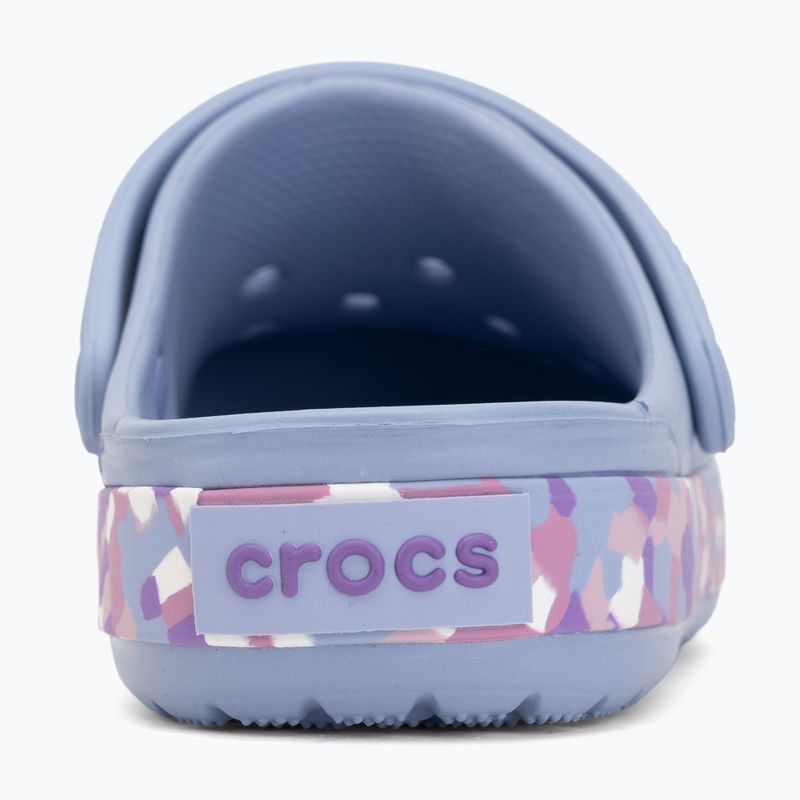 Vaikiškos šlepetės Crocs Crockband Glow Confetti Band blue haze/multi 7