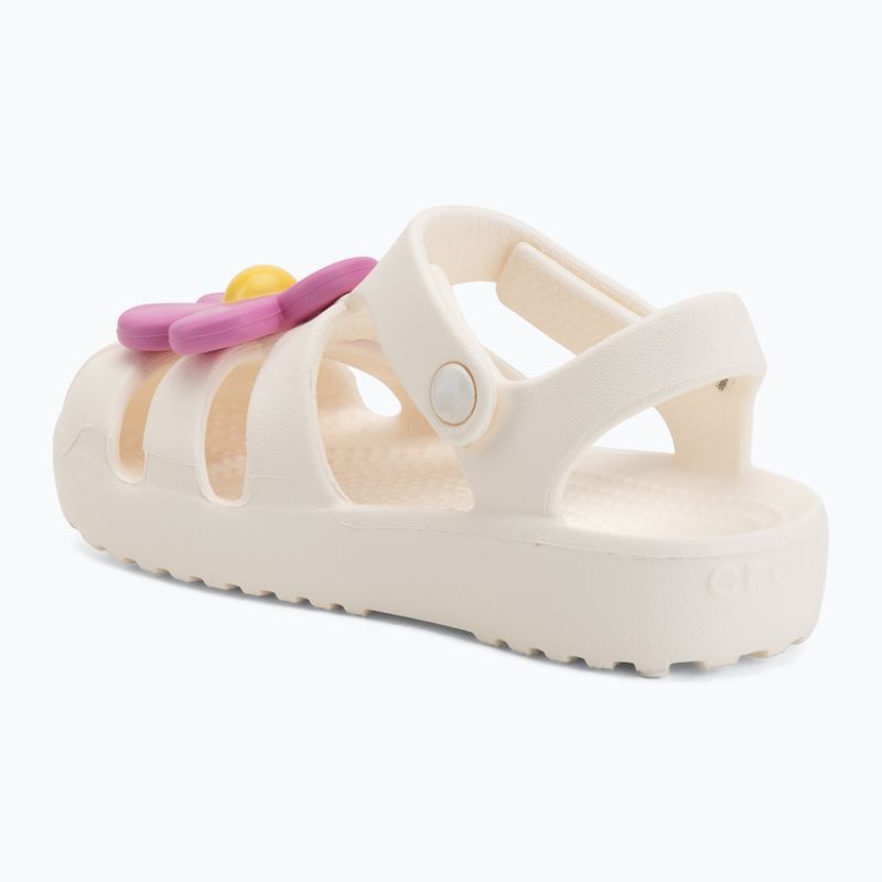 Vaikiškos basutės Crocs Classic Flower chalk 3