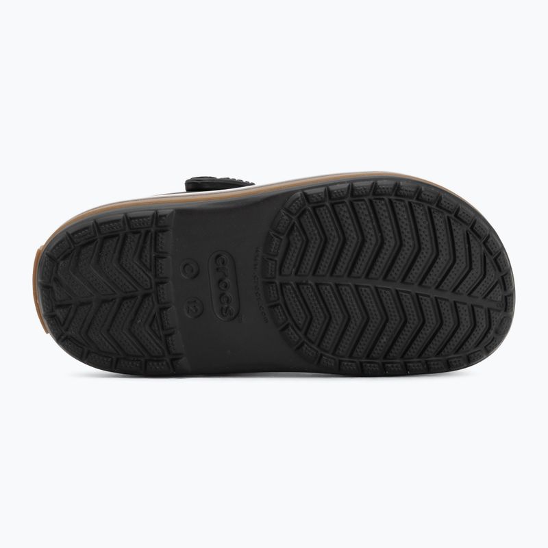 Vaikiškos šlepetės Crocs Crocband Gum black 5