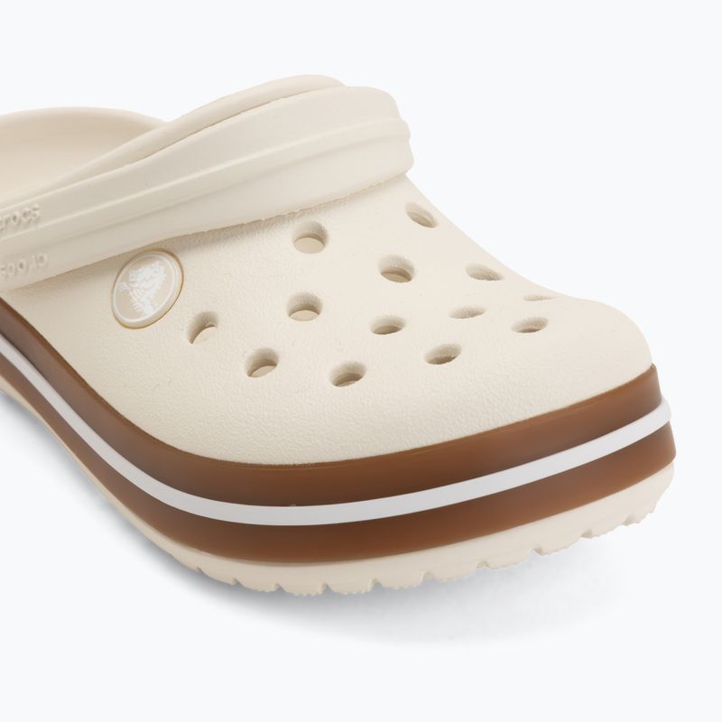 Vaikiškos šlepetės Crocs Crocband Gum summit white 8