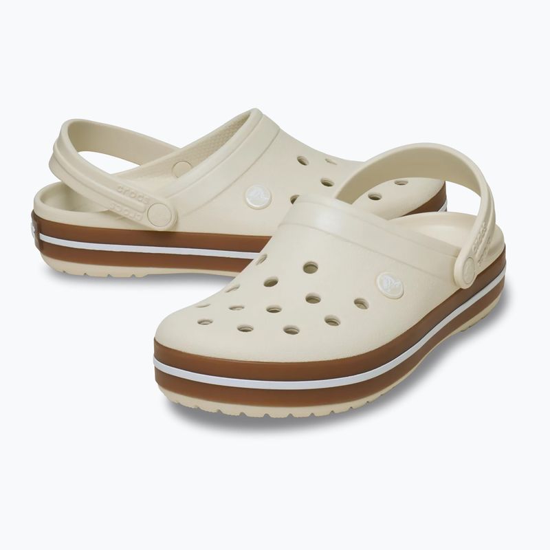 Vaikiškos šlepetės Crocs Crocband Gum summit white 6