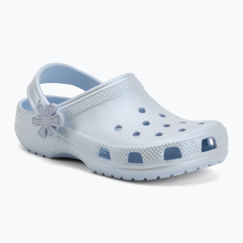 Vaikiškos šlepetės Crocs Classic Pearl Shine blue frost 2