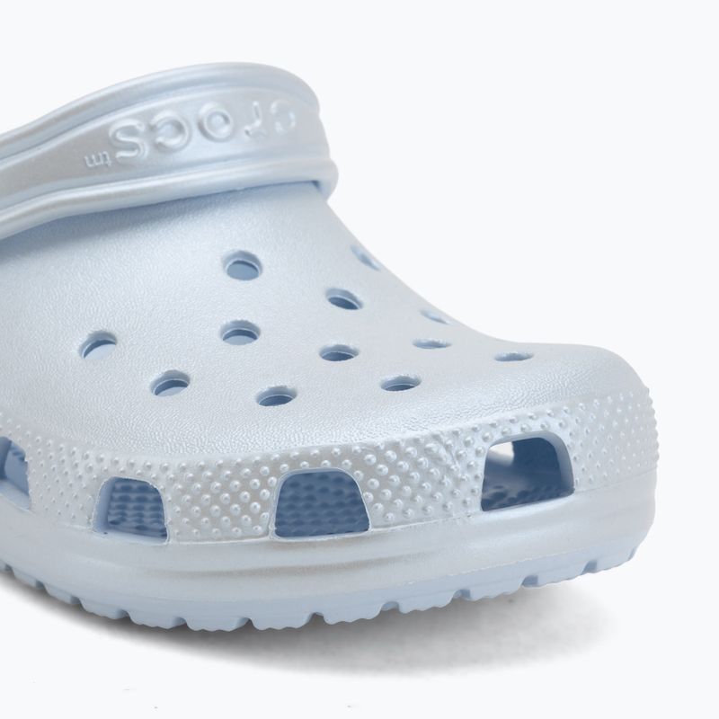 Vaikiškos šlepetės Crocs Classic Pearl Shine blue frost 8