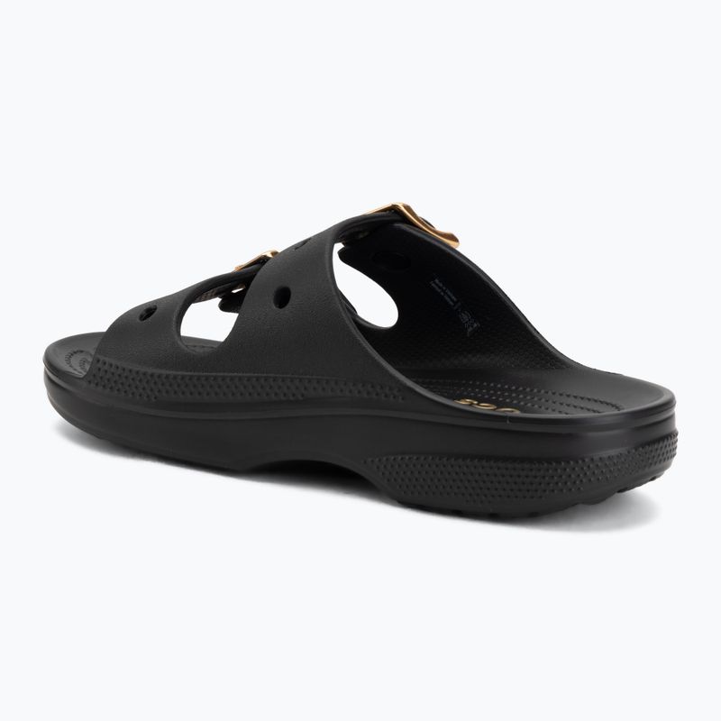Moteriškos šlepetės Crocs Saturday Metallic Buckle black 3