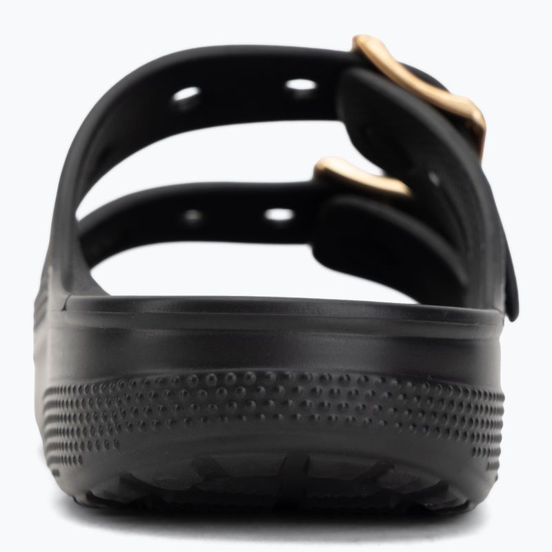 Moteriškos šlepetės Crocs Saturday Metallic Buckle black 6