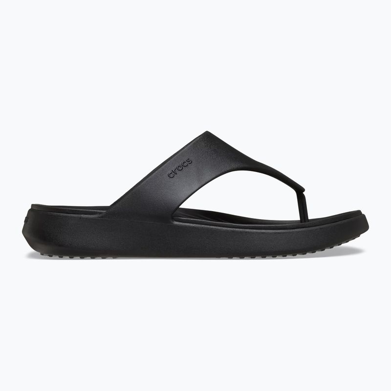 Moteriškos šlepetės per pirštą Crocs Getaway Triangle black 9