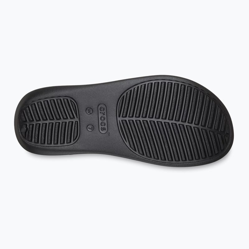 Moteriškos šlepetės per pirštą Crocs Getaway Triangle black 10