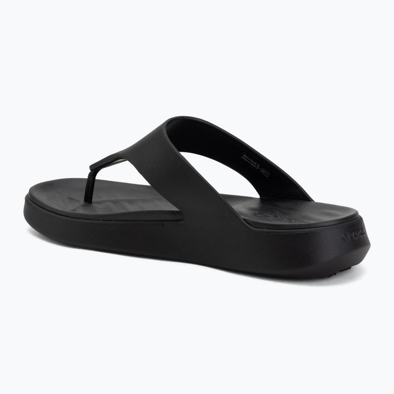 Moteriškos šlepetės per pirštą Crocs Getaway Triangle black 3