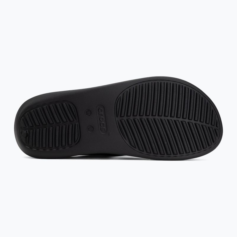 Moteriškos šlepetės per pirštą Crocs Getaway Triangle black 4