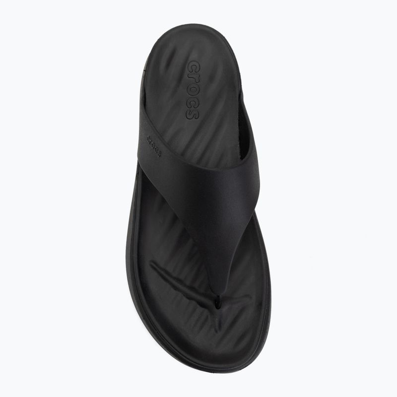 Moteriškos šlepetės per pirštą Crocs Getaway Triangle black 5