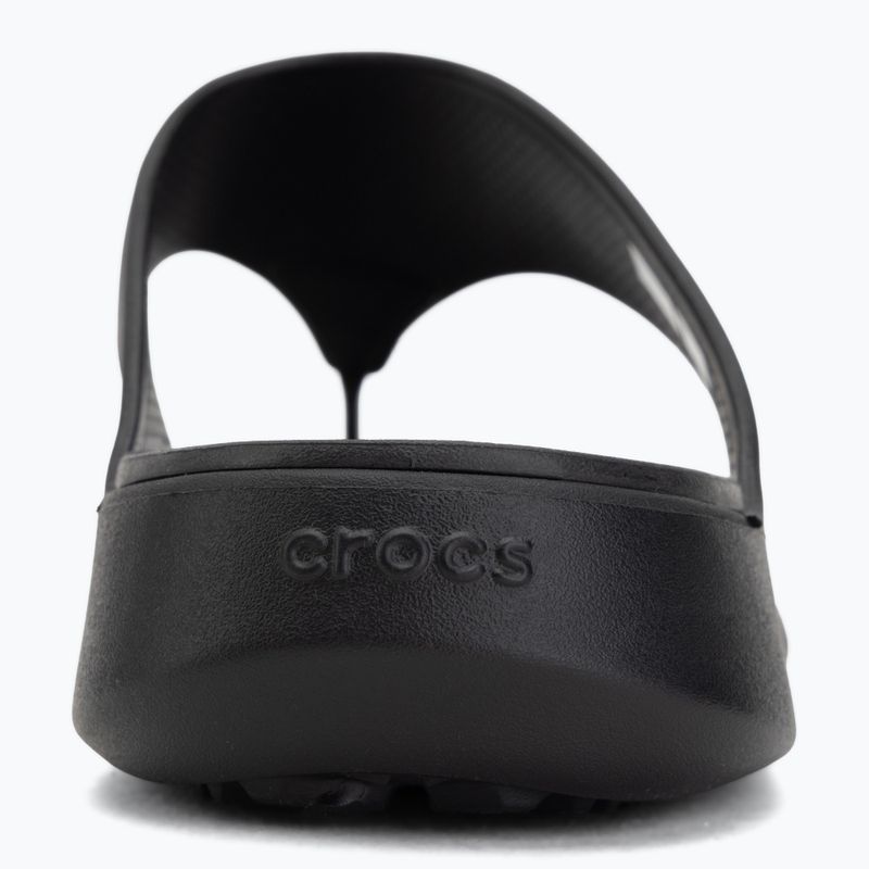 Moteriškos šlepetės per pirštą Crocs Getaway Triangle black 6