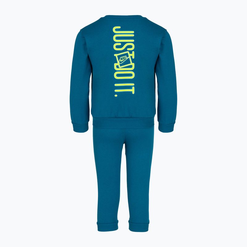 Vaikiškas sportinis kostiumas Nike Sportswear Get With Me Lightweight Fleece green abyss 2