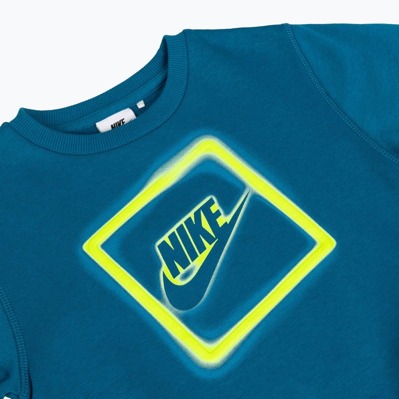 Vaikiškas sportinis kostiumas Nike Sportswear Get With Me Lightweight Fleece green abyss 5