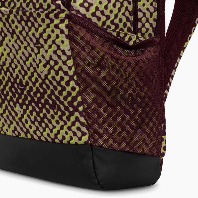 Treniruočių kuprinė Nike Brasilia 9.5 24 l burgundy crush/black/volt 7