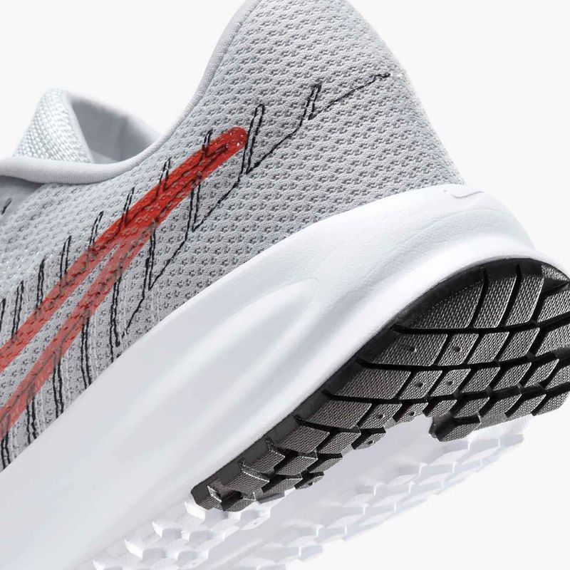 Vyriški bėgimo batai Nike Run Defy wolf grey / bright crimson / black / white 9