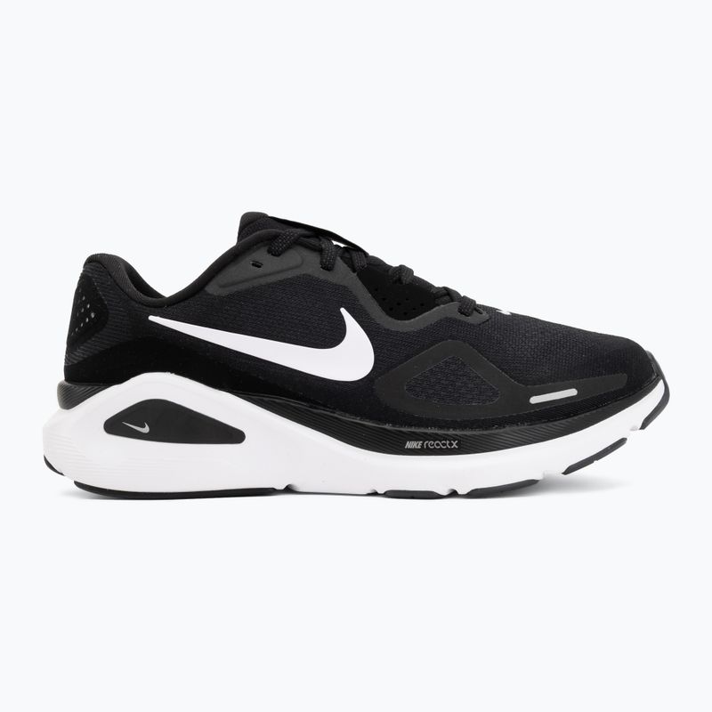 Vyriški bėgimo batai Nike Structure 26 Wide juoda/wolf grey/metalinė sidabrinė/balta 2