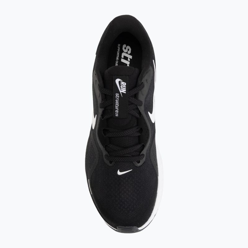 Vyriški bėgimo batai Nike Structure 26 Wide juoda/wolf grey/metalinė sidabrinė/balta 5