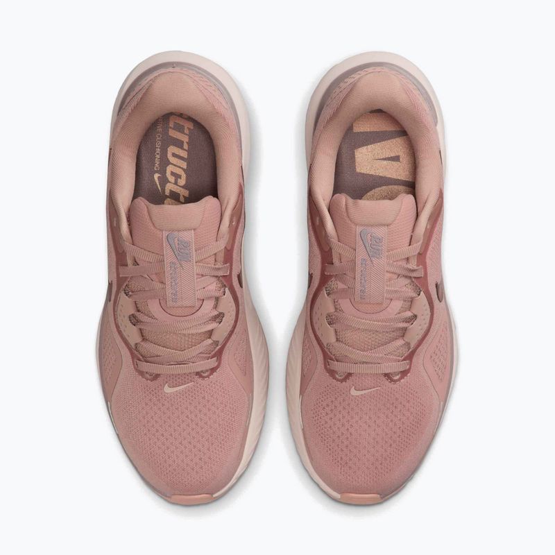 Moteriški bėgimo bateliai Nike Structure 26 particle pink/taupe grey/silt red/metal rose gold 5