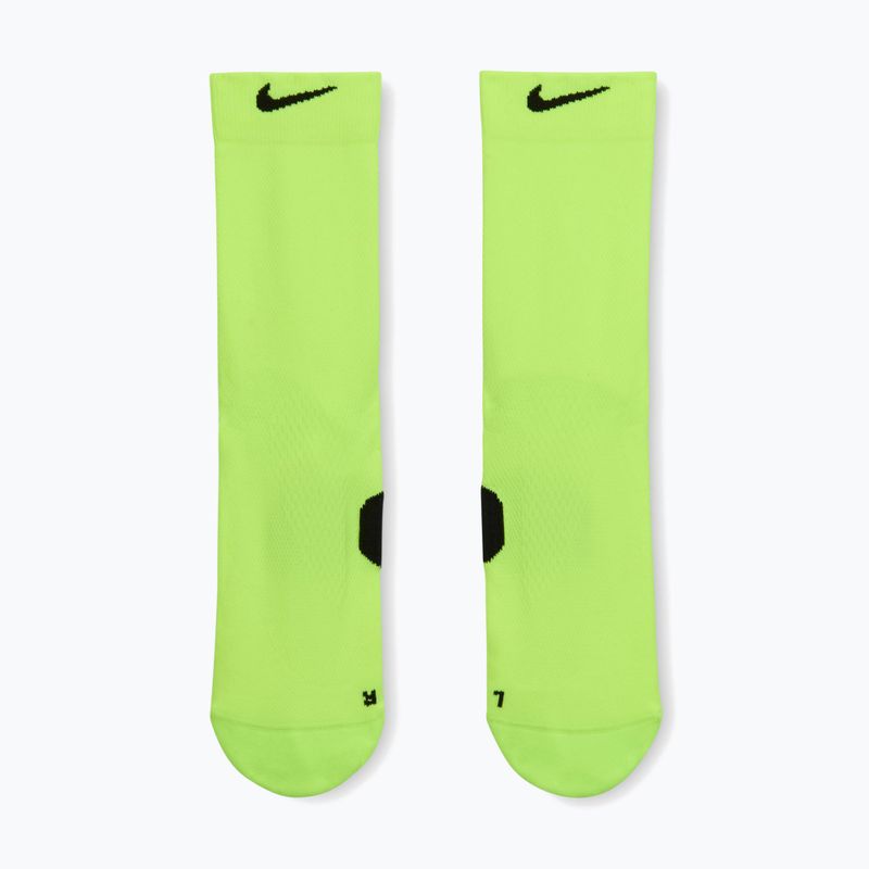 Kojinės Nike Running Midweight Crew volt/black/black 2