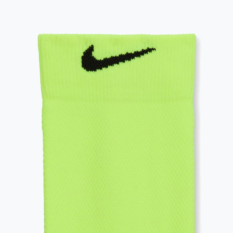 Kojinės Nike Running Midweight Crew volt/black/black 4