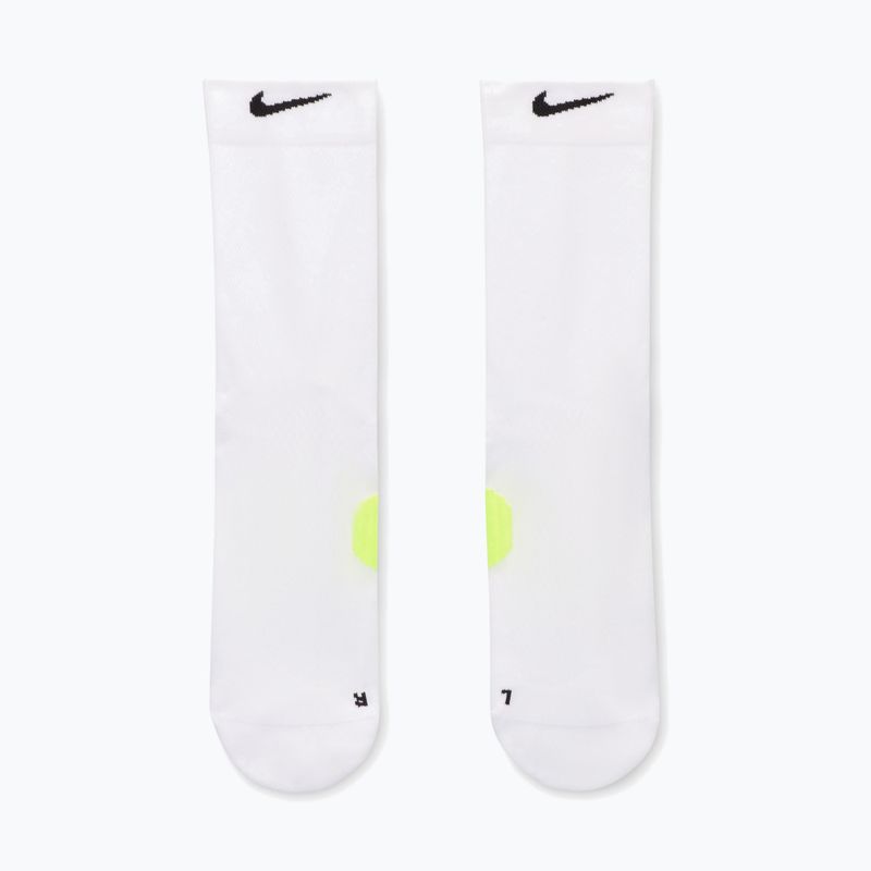 Kojinės Nike Running Midweight Crew white/volt/black 2