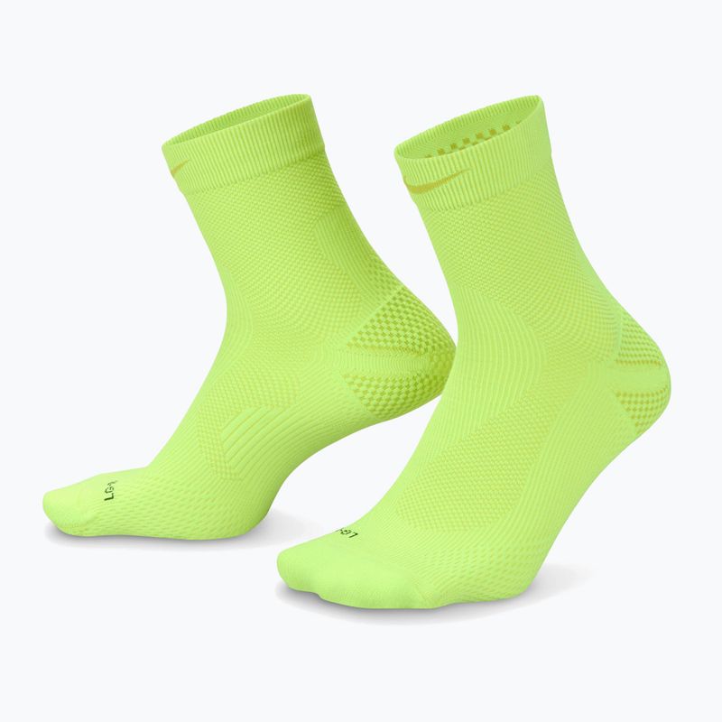 Kojinės Nike Running Lightweight Micro Crew volt/bright cactus/black/bright cactus