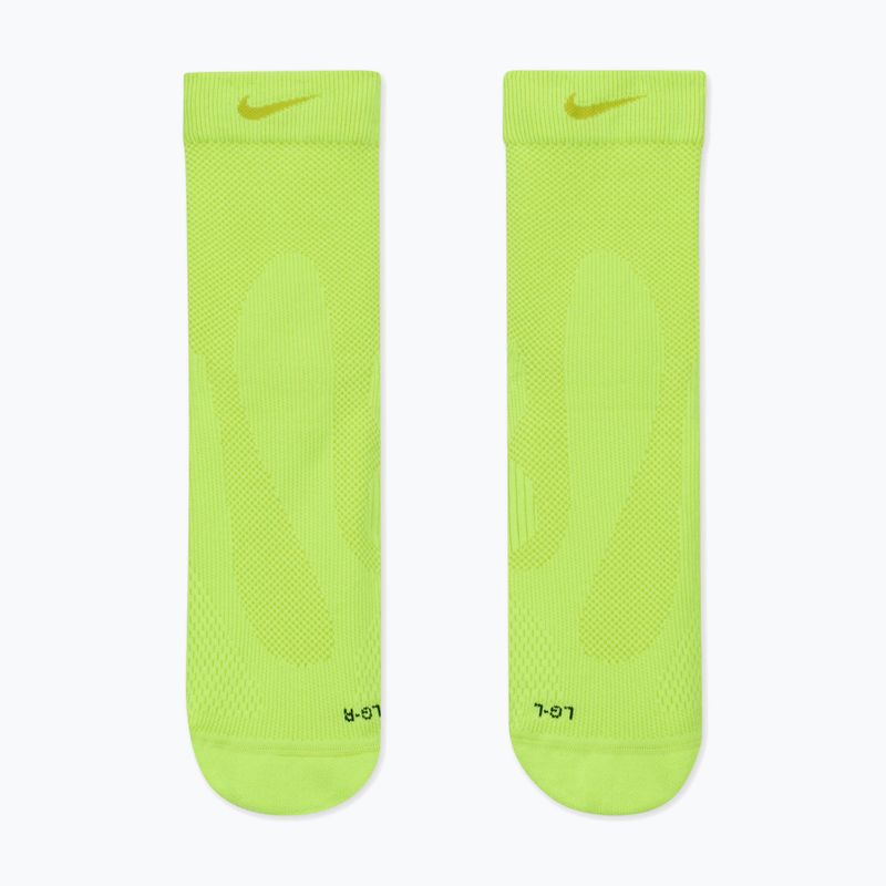 Kojinės Nike Running Lightweight Micro Crew volt/bright cactus/black/bright cactus 2