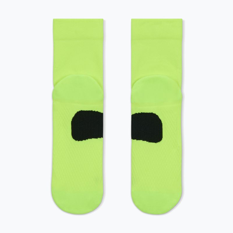 Kojinės Nike Running Midweight Micro Crew volt/black/black 3