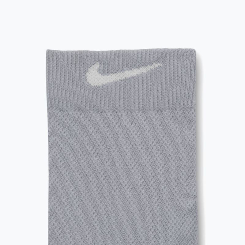 Kojinės Nike Running Midweight Crew light smoke grey/pure platinum/white 4
