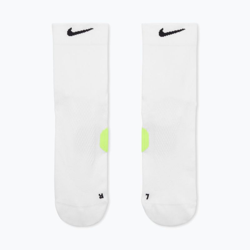 Kojinės Nike Running Midweight Micro Crew white/volt/black 2