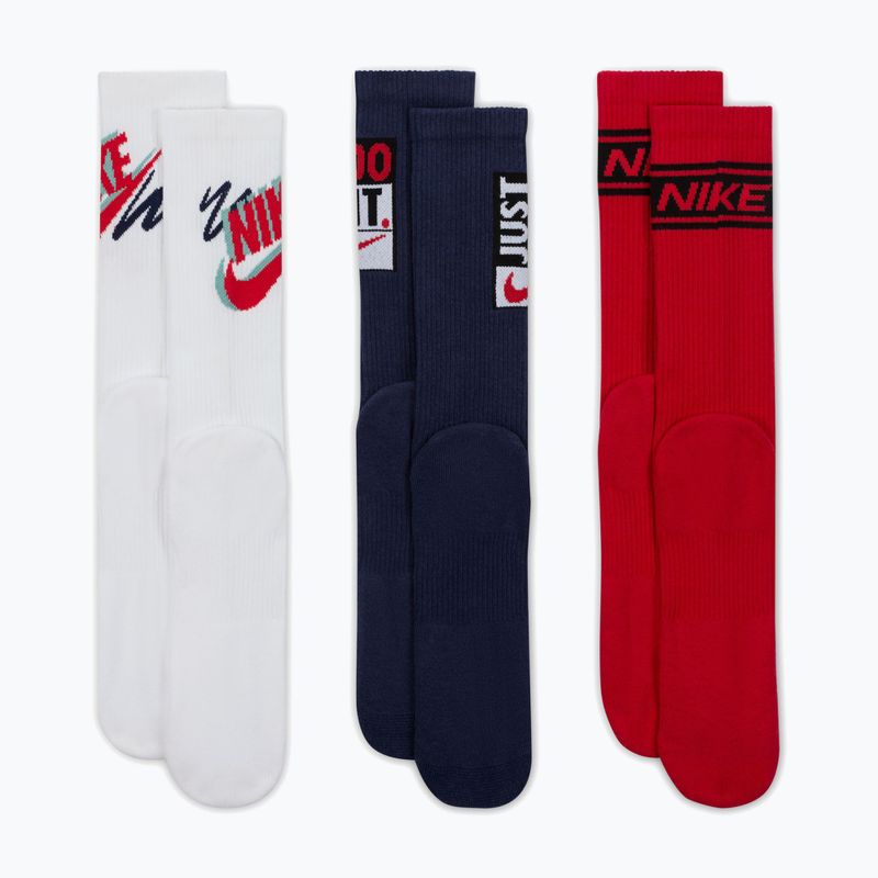 Kojinės Nike Everyday Plus Crew 3 poros multi-color/904 2