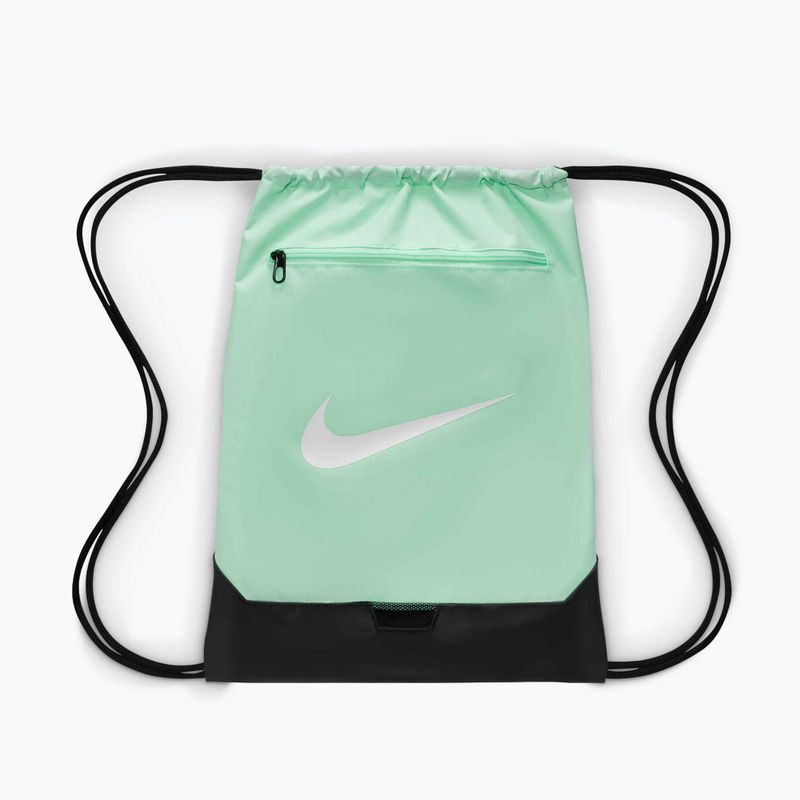 Nike Brasilia 9.5 18 l mėtinis putų/juodas/baltas krepšys