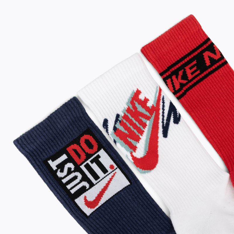 Kojinės Nike Everyday Plus Crew 3 poros multi-color/904 6