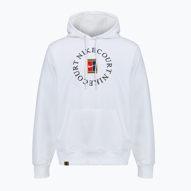 Vyriškas teniso džemperis Nike Court Dri-Fit Heritage French Terry Hoodie white/black 7