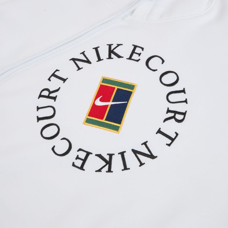 Vyriškas teniso džemperis Nike Court Dri-Fit Heritage French Terry Hoodie white/black 9