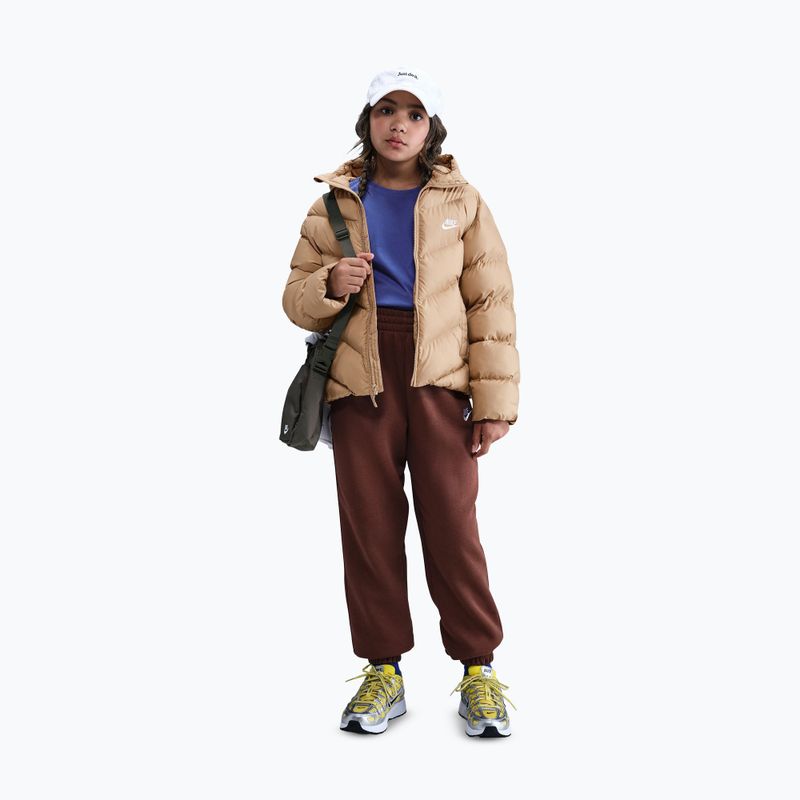 Vaikiška pašiltinta striukė Nike Sportswear All Day Play hemp/white 2