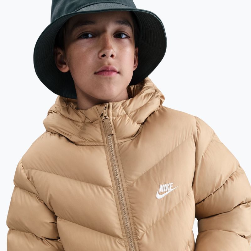 Vaikiška pašiltinta striukė Nike Sportswear All Day Play hemp/white 6