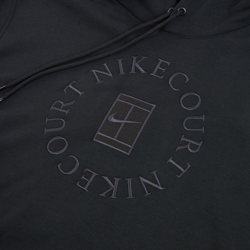 Vyriškas teniso džemperis Nike Court Dri-Fit Heritage French Terry Hoodie black/anthracite 8
