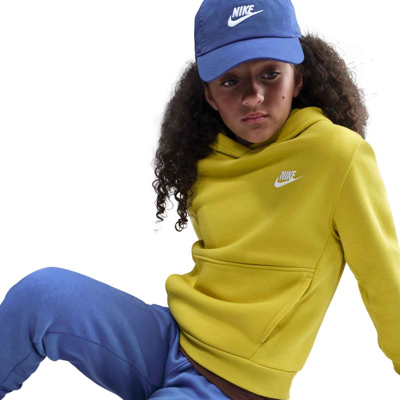 Nike Sportswear Club Fleece kometinės mėlynos/baltos vaikiškos kelnės 2