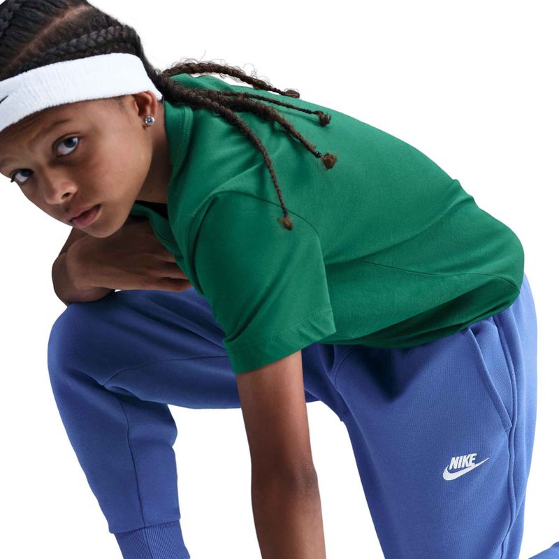 Nike Sportswear Club Fleece kometinės mėlynos/baltos vaikiškos kelnės 6