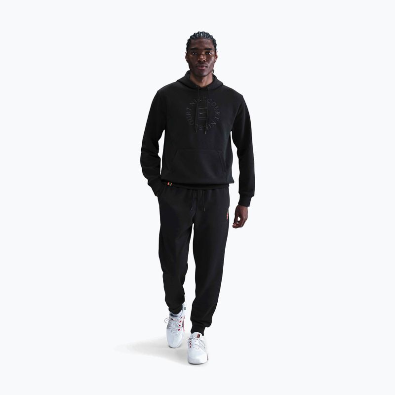 Vyriškas teniso džemperis Nike Court Dri-Fit Heritage French Terry Hoodie black/anthracite 2