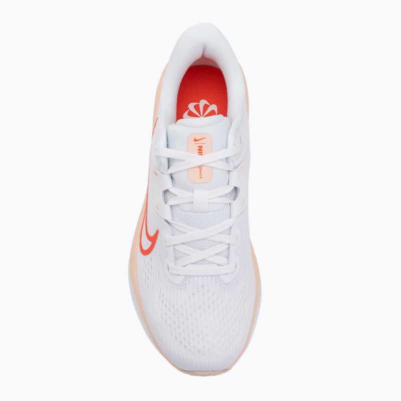 Moteriški bėgimo batai Nike Quest 6 white / bright crimson / washed coral 5