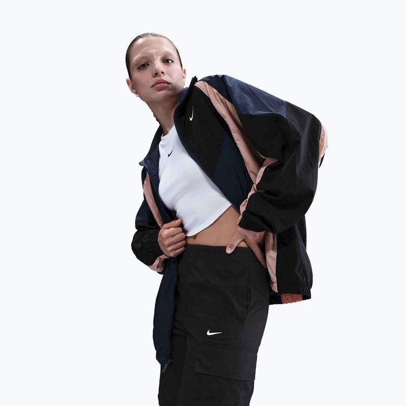 Moteriška striukė Nike Sportswear Oversized midnight navy/black/particle pink/sail 5