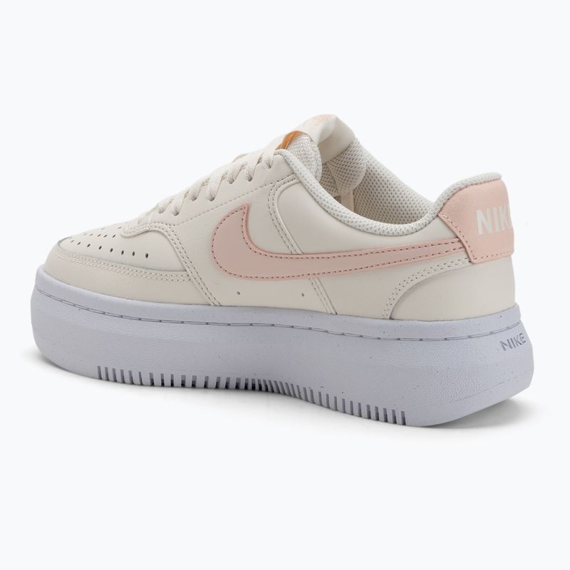 Nike Court Vision Alta moteriški bateliai blyškios dramblio kaulo spalvos/plautai koralinės/baltos spalvos 2